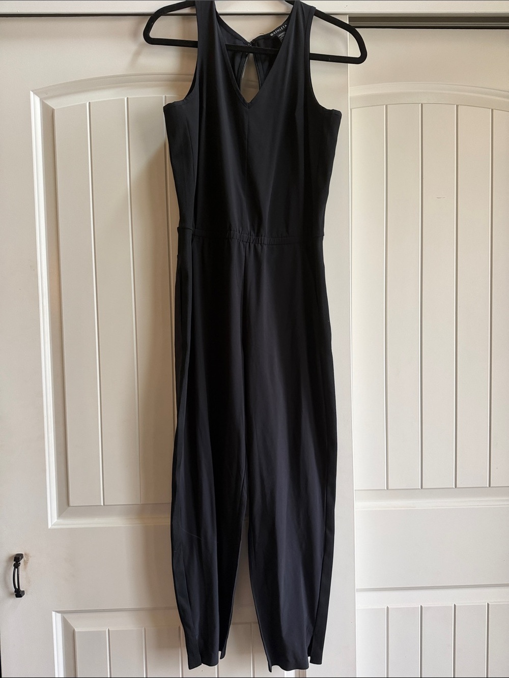 Athleta Classic Black Sleeveless Jumpsuit